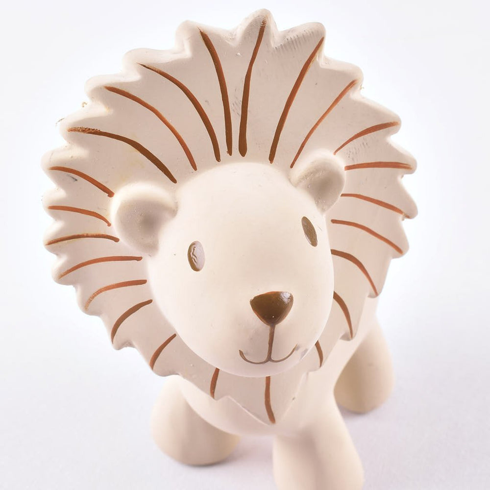 Lion- Organic Natural Latex Rattle, Teether & Bath Toy