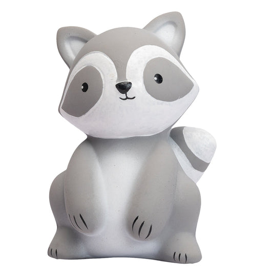 Racoon Natural Rubber Teether, Rattle & Bath Toy