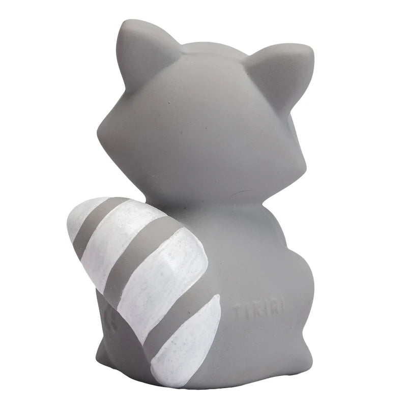 Racoon Natural Rubber Teether, Rattle & Bath Toy