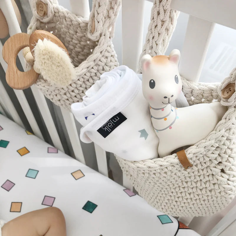 Organic Natural Rubber Rattle, Teether & Bath Toy - Lilith the Llama