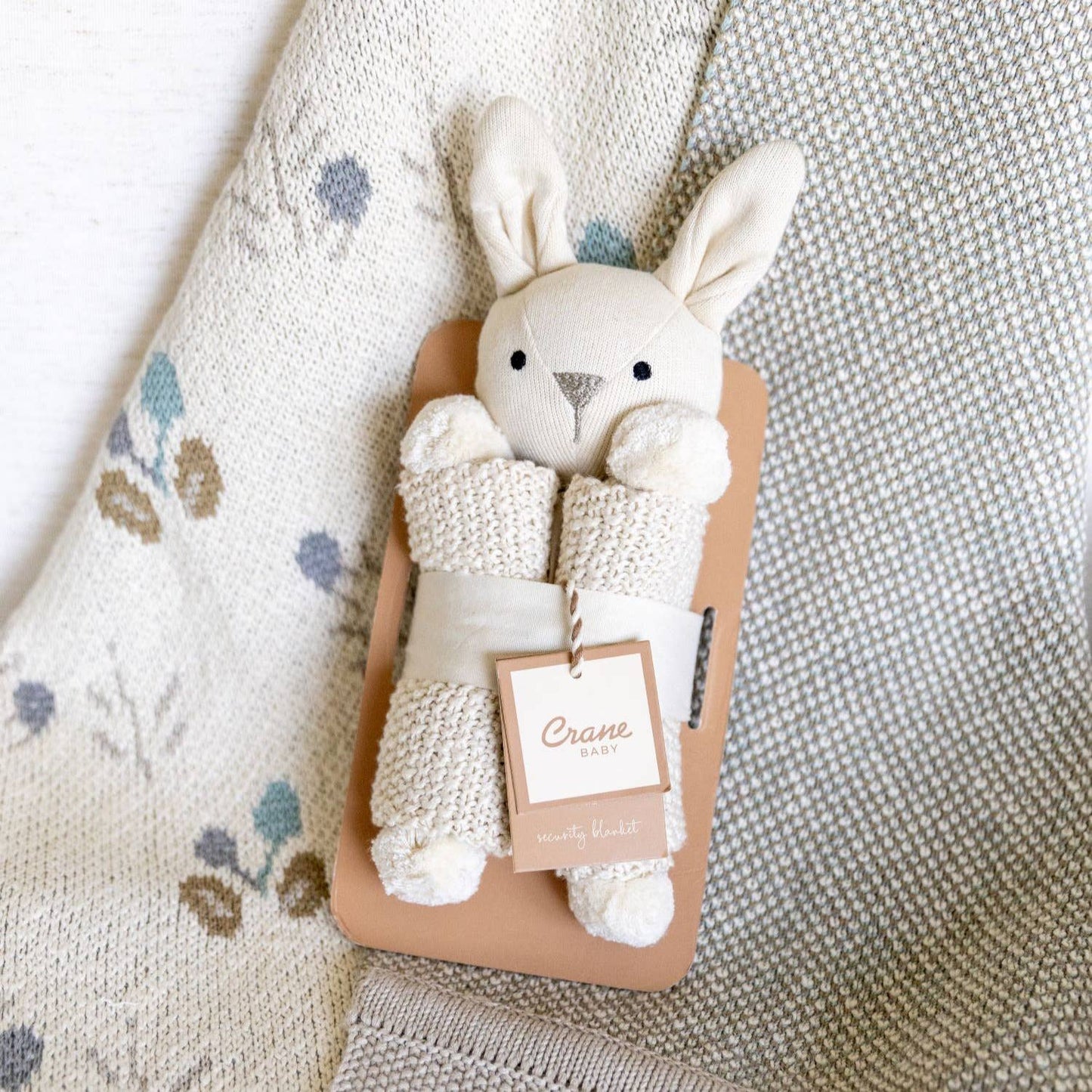 Ollie The Bunny- Avery Organic Cotton Baby Blanket