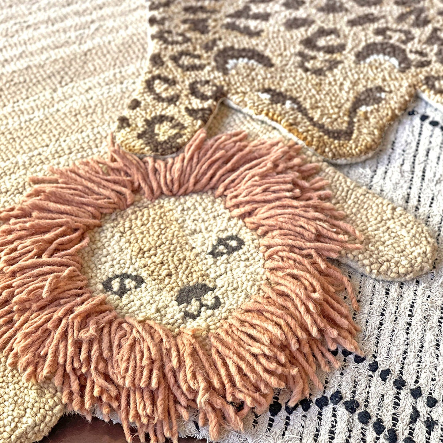 Wool Rug- Lion Shape