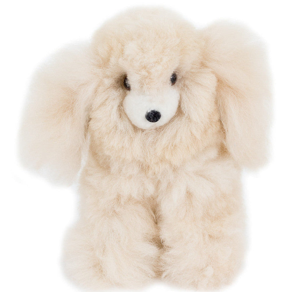 Handmade Alpaca Stuffed Animal - Puppy 9"