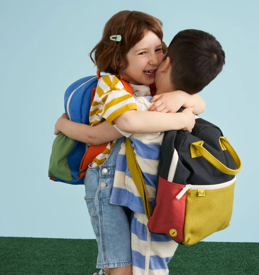 Organic Cotton Kids Backpack - Carbon Cactus