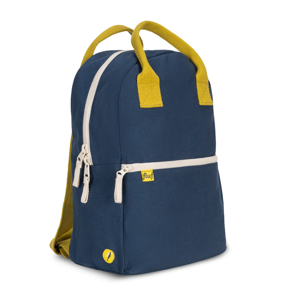 Organic Cotton Kids Backpack - Navy