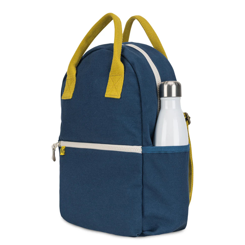 Organic Cotton Kids Backpack - Navy