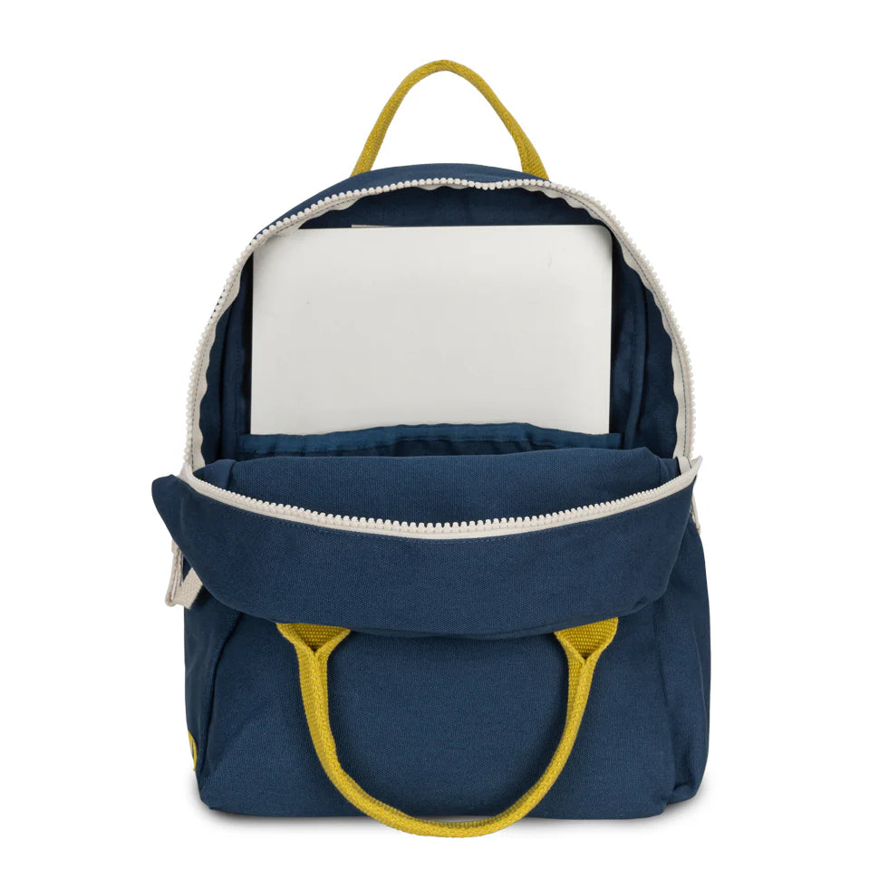 Organic Cotton Kids Backpack - Navy
