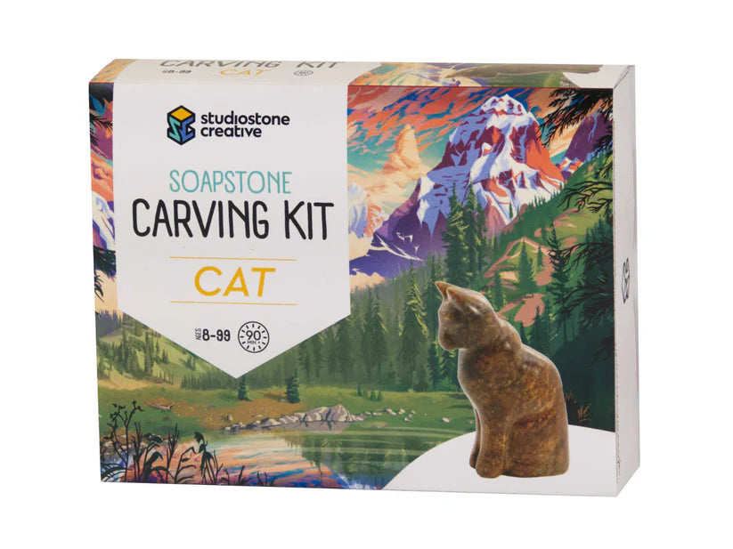 SoapStone Carving Kit- Cat