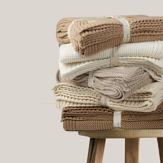 Organic Knit Throw Blanket