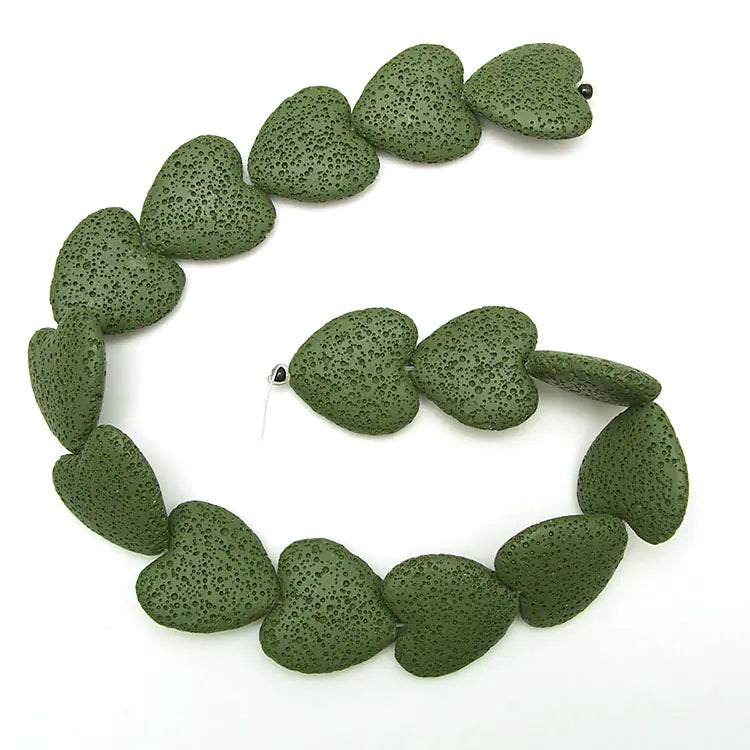 Natural Volcano Lava Stone - Heart