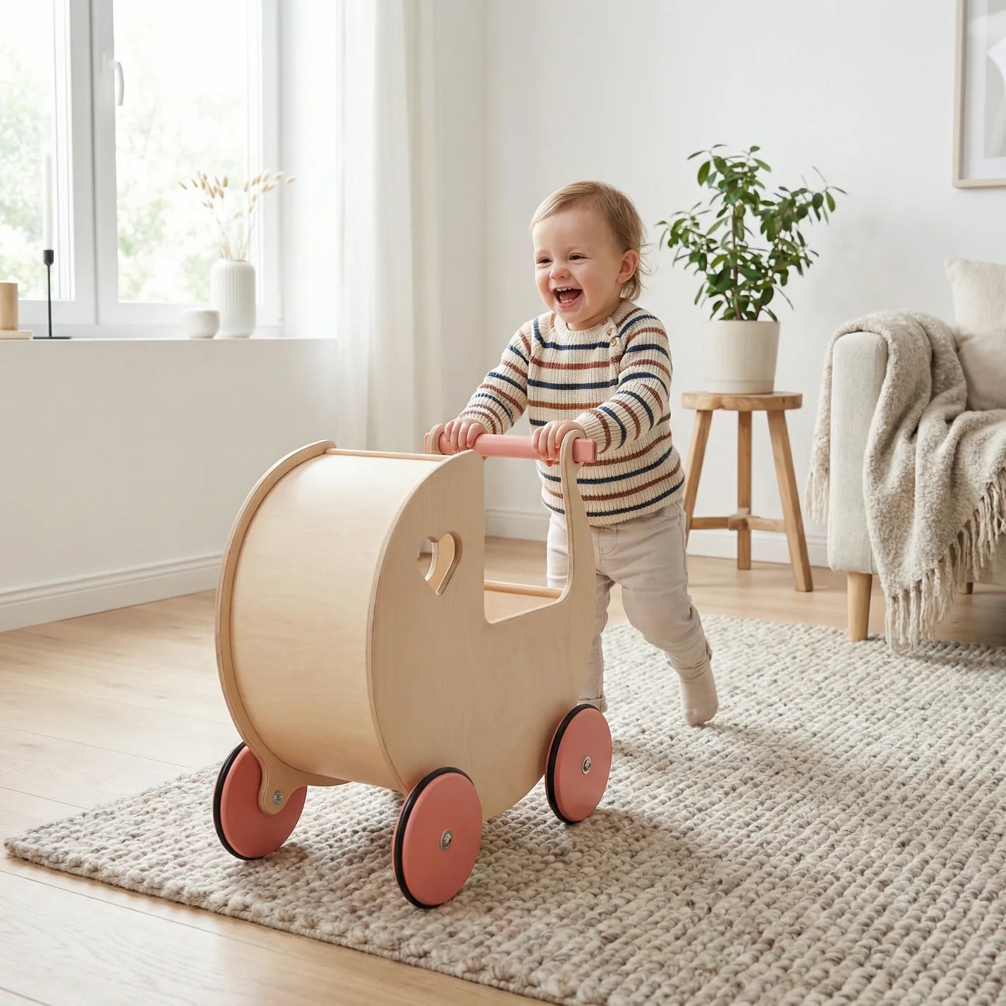 Traditional Doll Stroller Pram