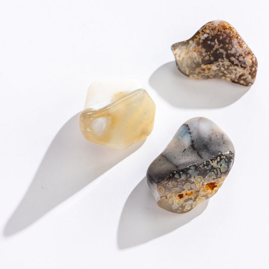 Tumbled White Opal