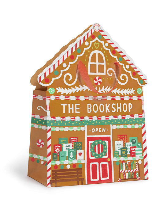 Gingerbread Bookshop - Large Gift Bag