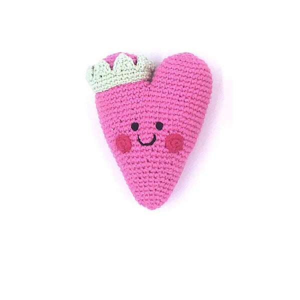 Handmade Organic Heart Rattle