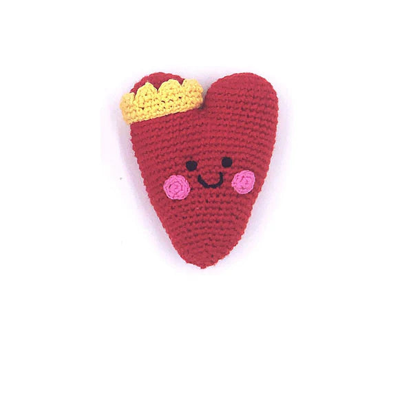 Handmade Organic Heart Rattle