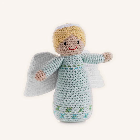 Angel- Organic Cotton Plush Rattle