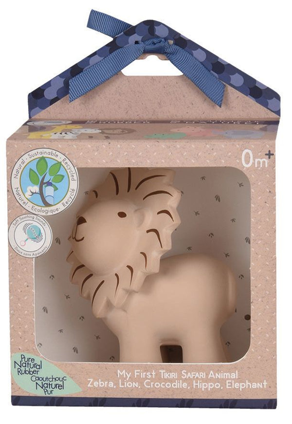 Lion- Organic Natural Latex Rattle, Teether & Bath Toy