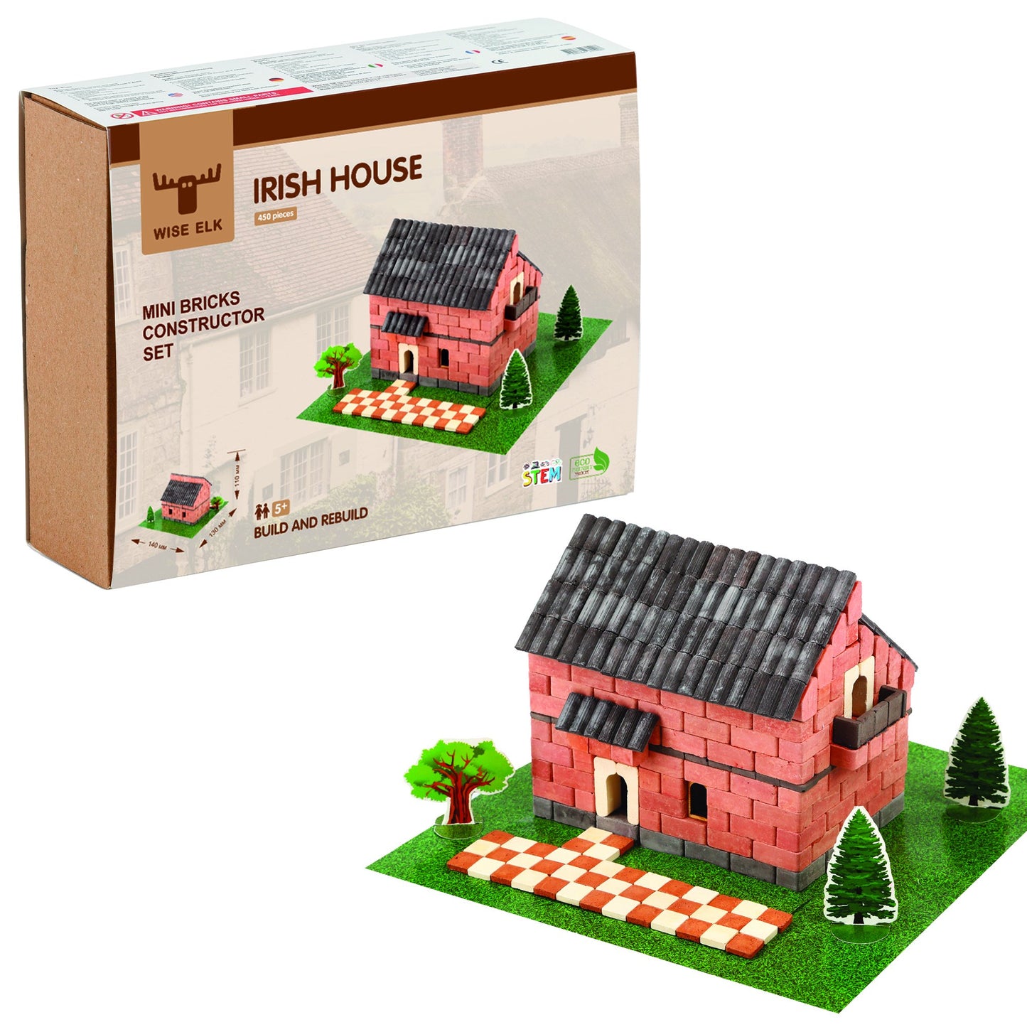 Mini Bricks Constructor Set- Irish House