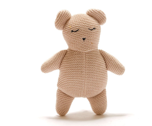 Dusky Pink Teddy Bear- Organic Cotton Plush