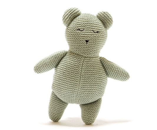 Teal Teddy Bear- Organic Cotton Plush