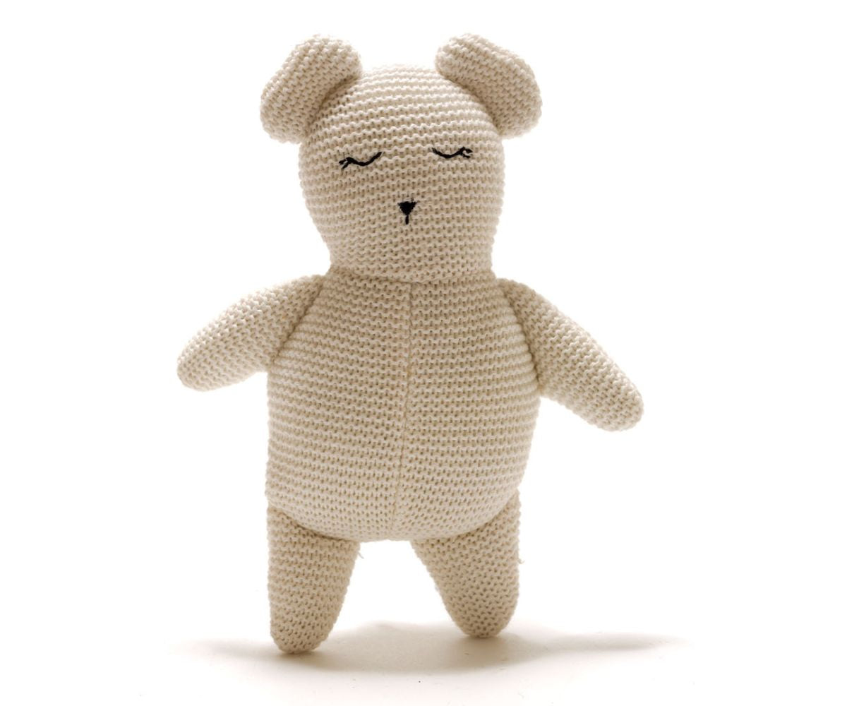 White Teddy Bear- Organic Cotton Plush