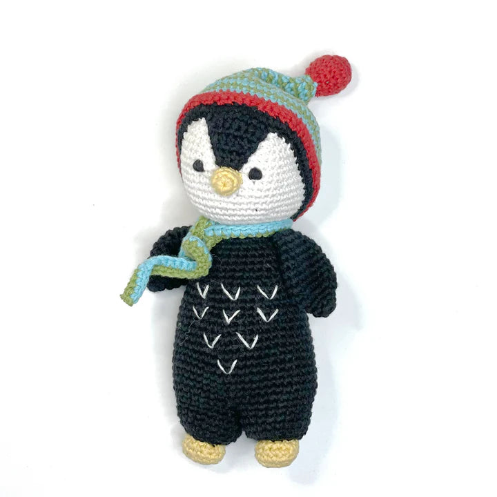 Penguin- Organic Cotton Plush Rattle