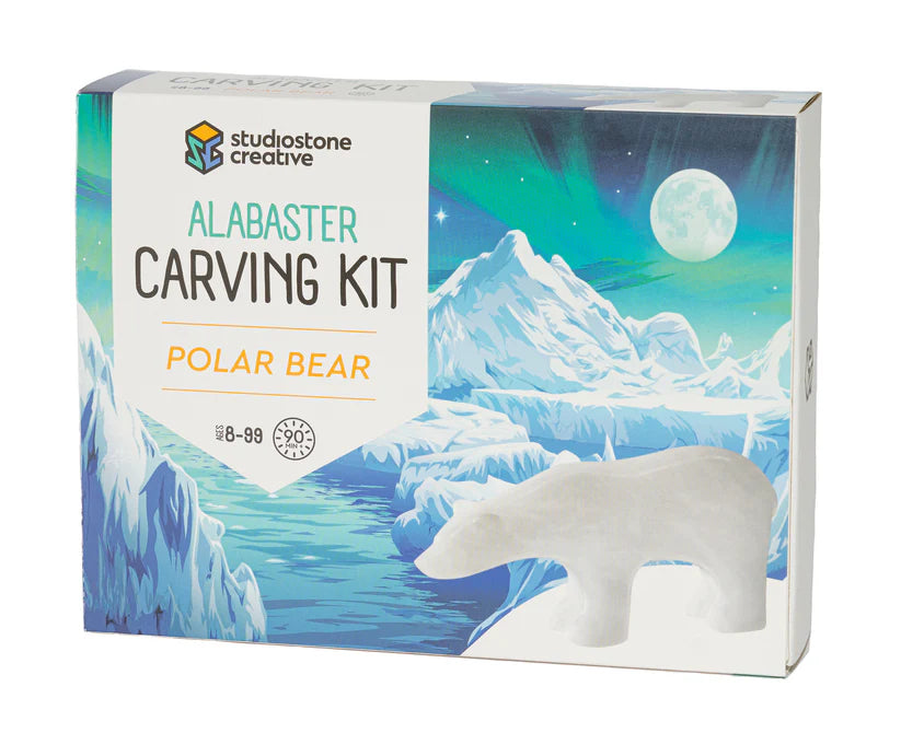 Alabaster Carving Kit- Polar Bear