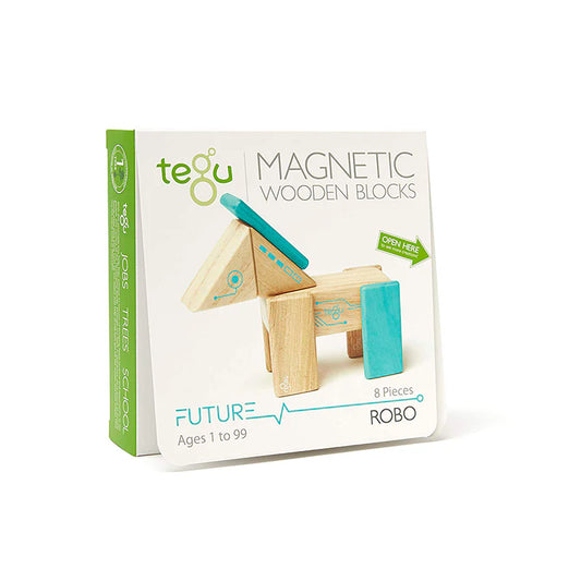 Robo Magnetic Wooden Blocks Future Collection