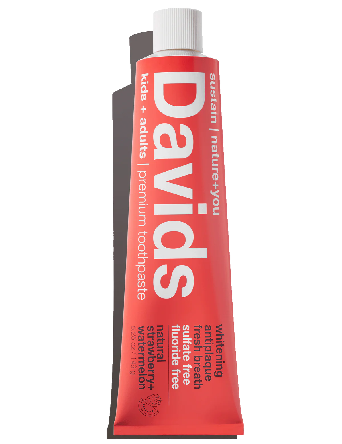 Davids kids + adults premium toothpaste- strawberry watermelon