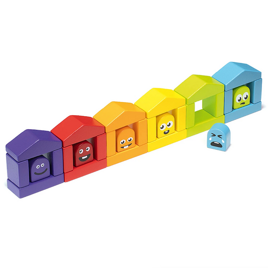 Wooden Construction Set - Colorful Houses