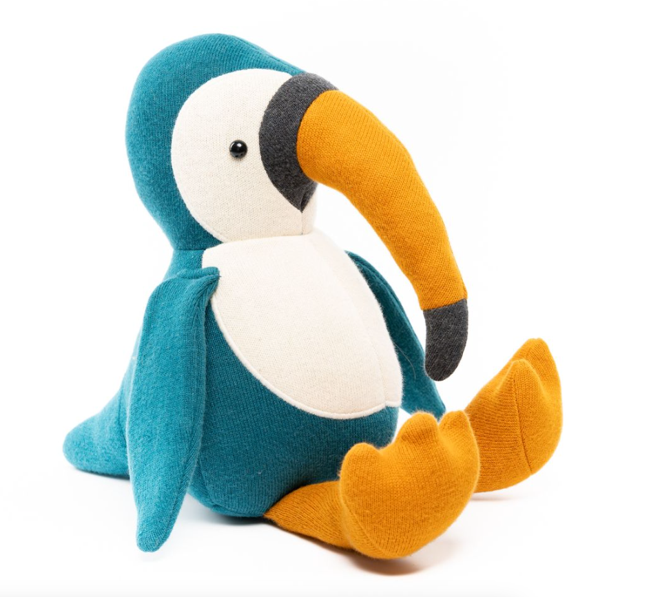Organic Knitted Plush Toy - Toucan