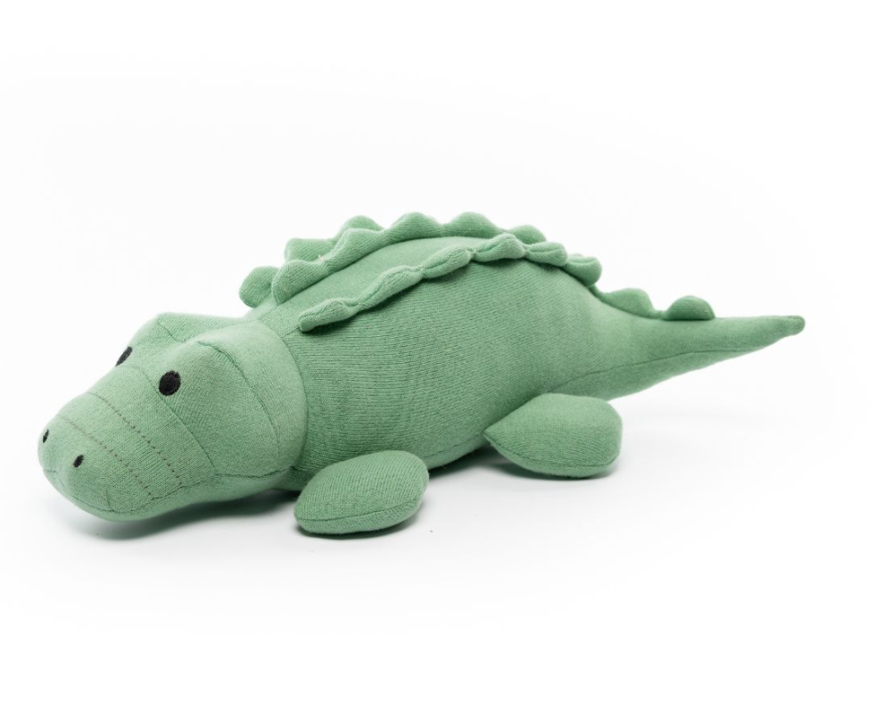 Organic Knitted Plush Toy - Crocodile