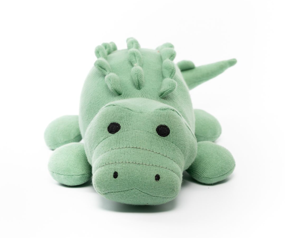 Organic Knitted Plush Toy - Crocodile