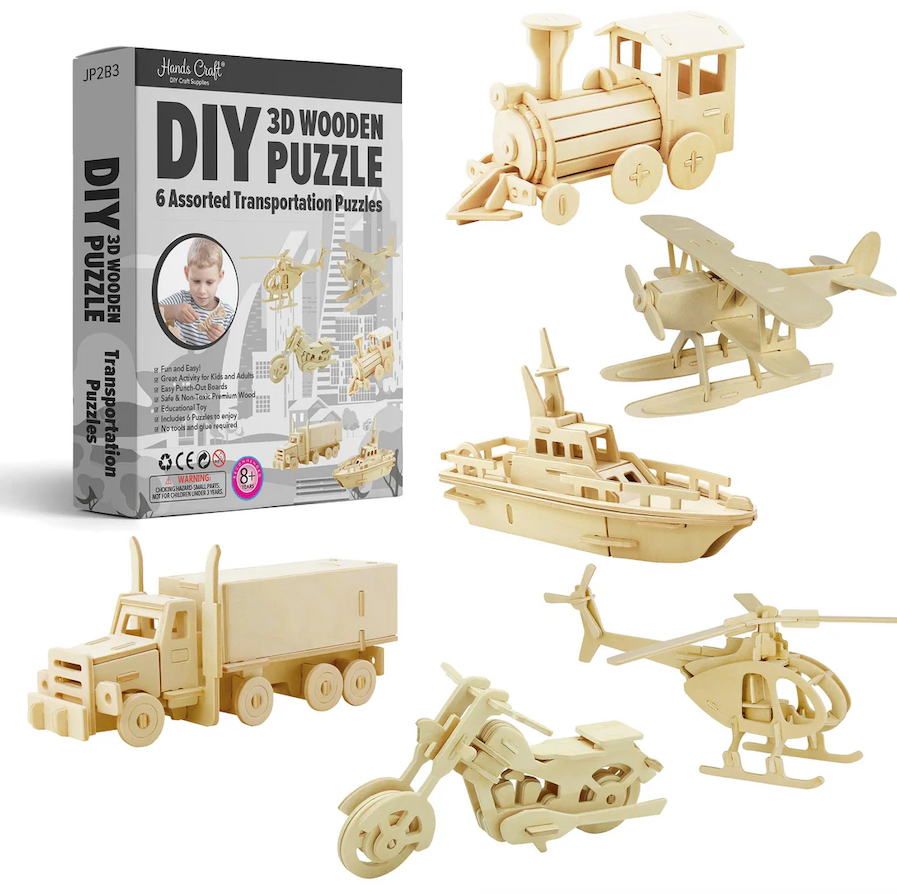 Classic Wooden Puzzle Bundle - Transportation