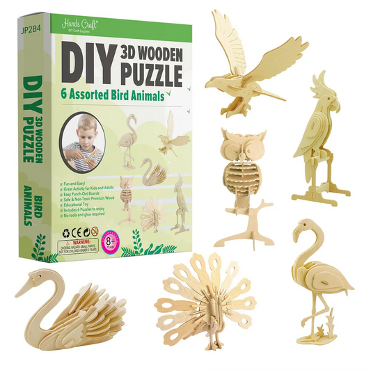 Classic Wooden Puzzle Bundle - Birds
