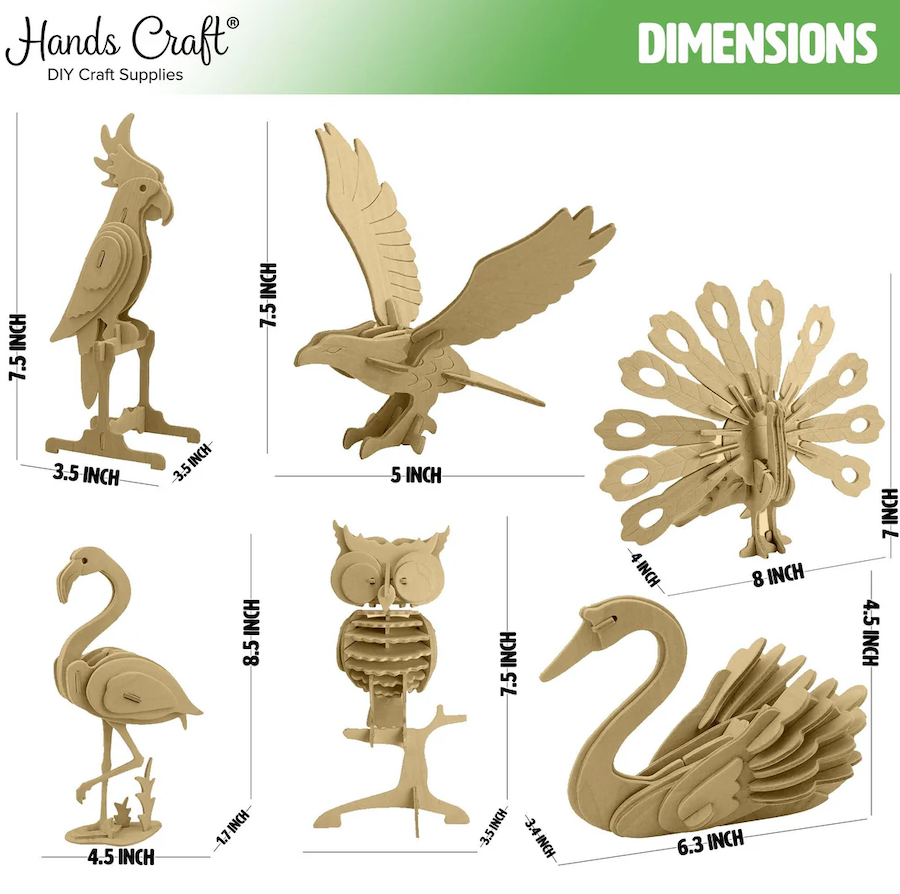 Classic Wooden Puzzle Bundle - Birds