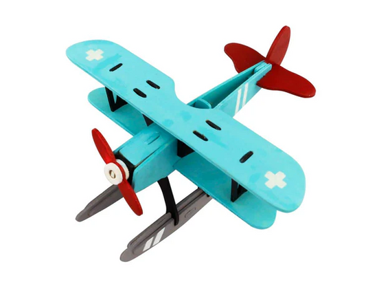 3D Wooden Puzzle with Paint Kit: Hydroplane