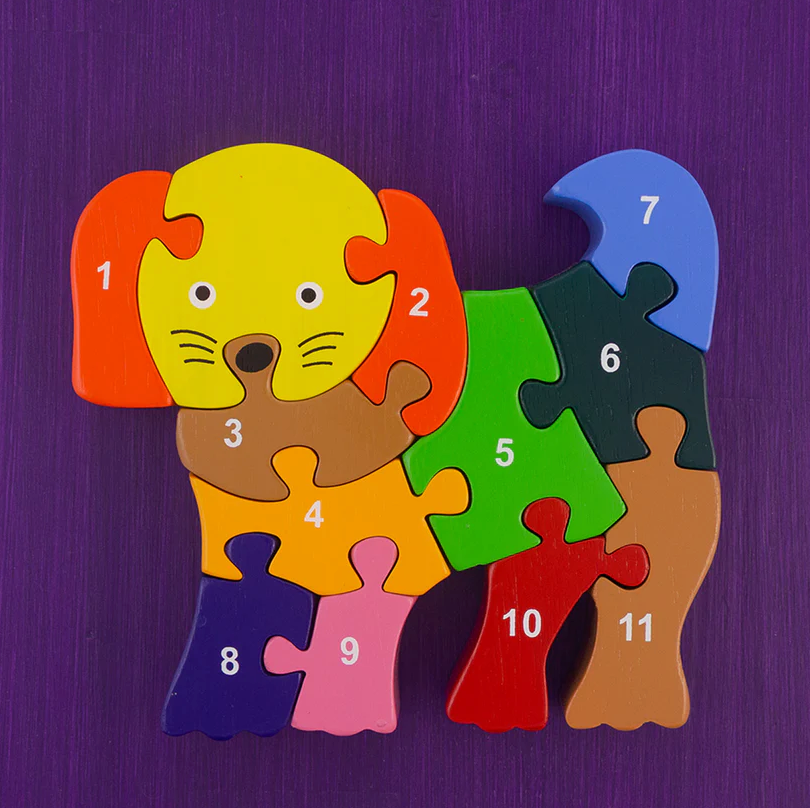 Handmade Wooden Puzzle - Puppy Dog