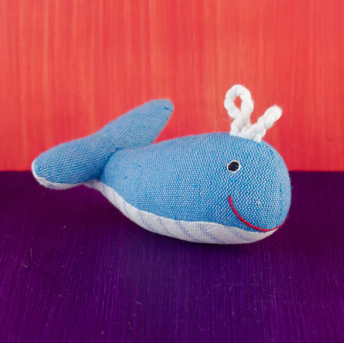 Handmade Organic Cotton Little Critters - Whale