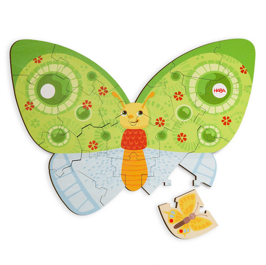 Butterfly Two-Sided Wooden Puzzle