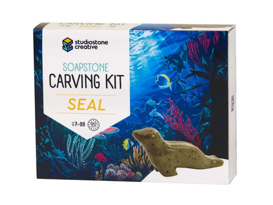 Soapstone Carving Kit- Seal