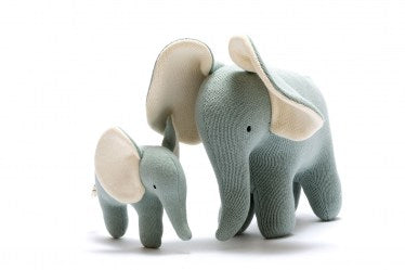 Teal Elephant- Organic Cotton Plush