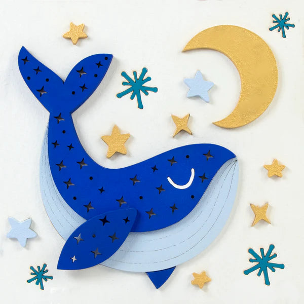 Wooden 3D Painting Set- Whale