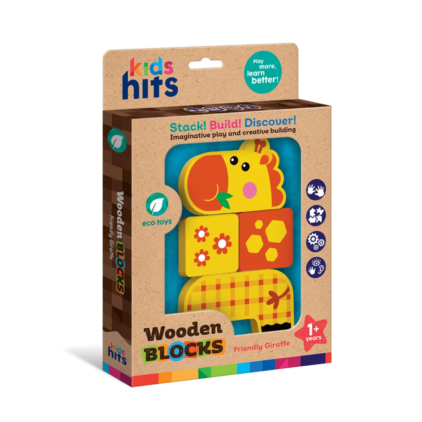 Kids Hits Wooden Toy- Friendly Giraffe