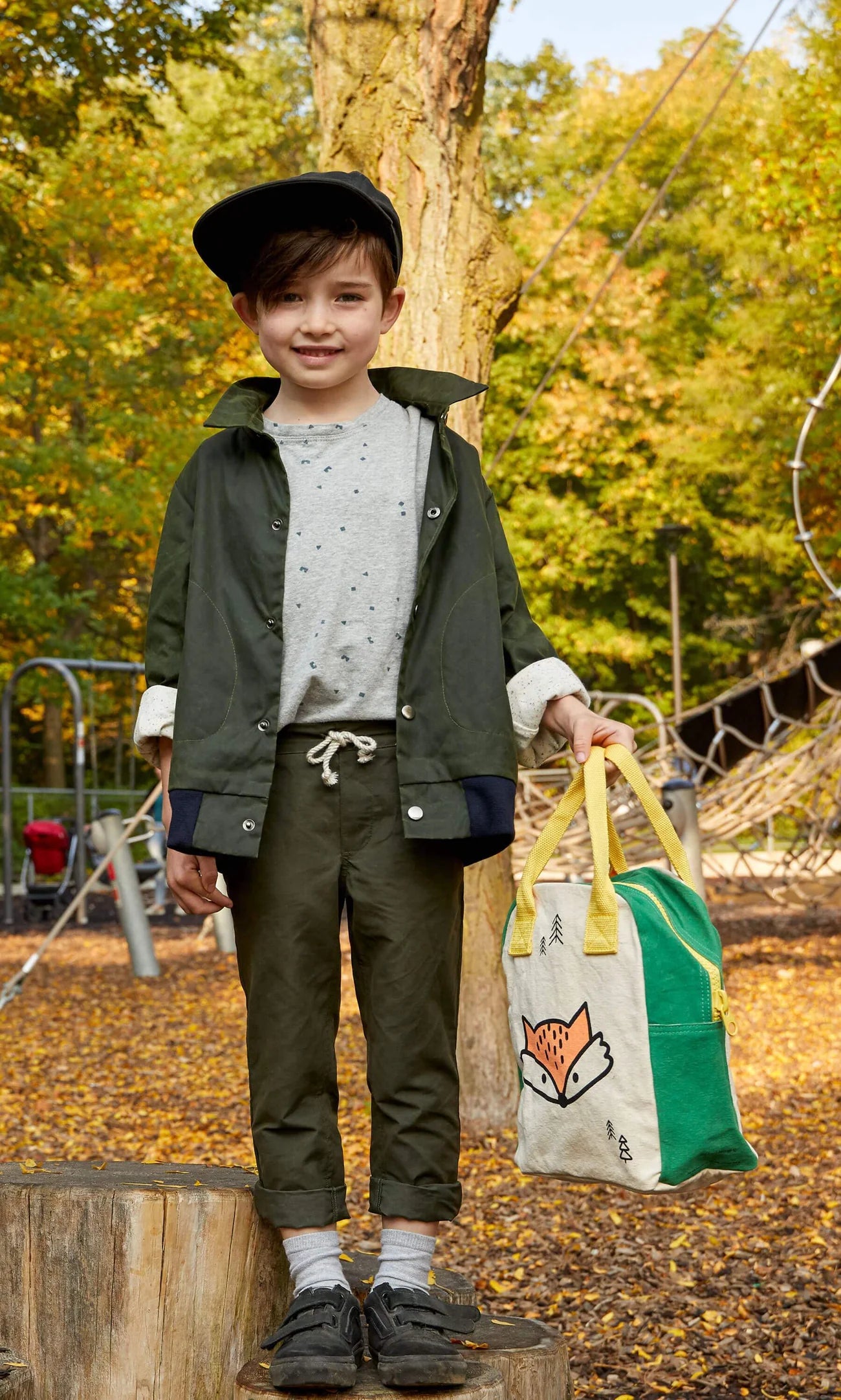 Organic Cotton Lunch Bag - Fox