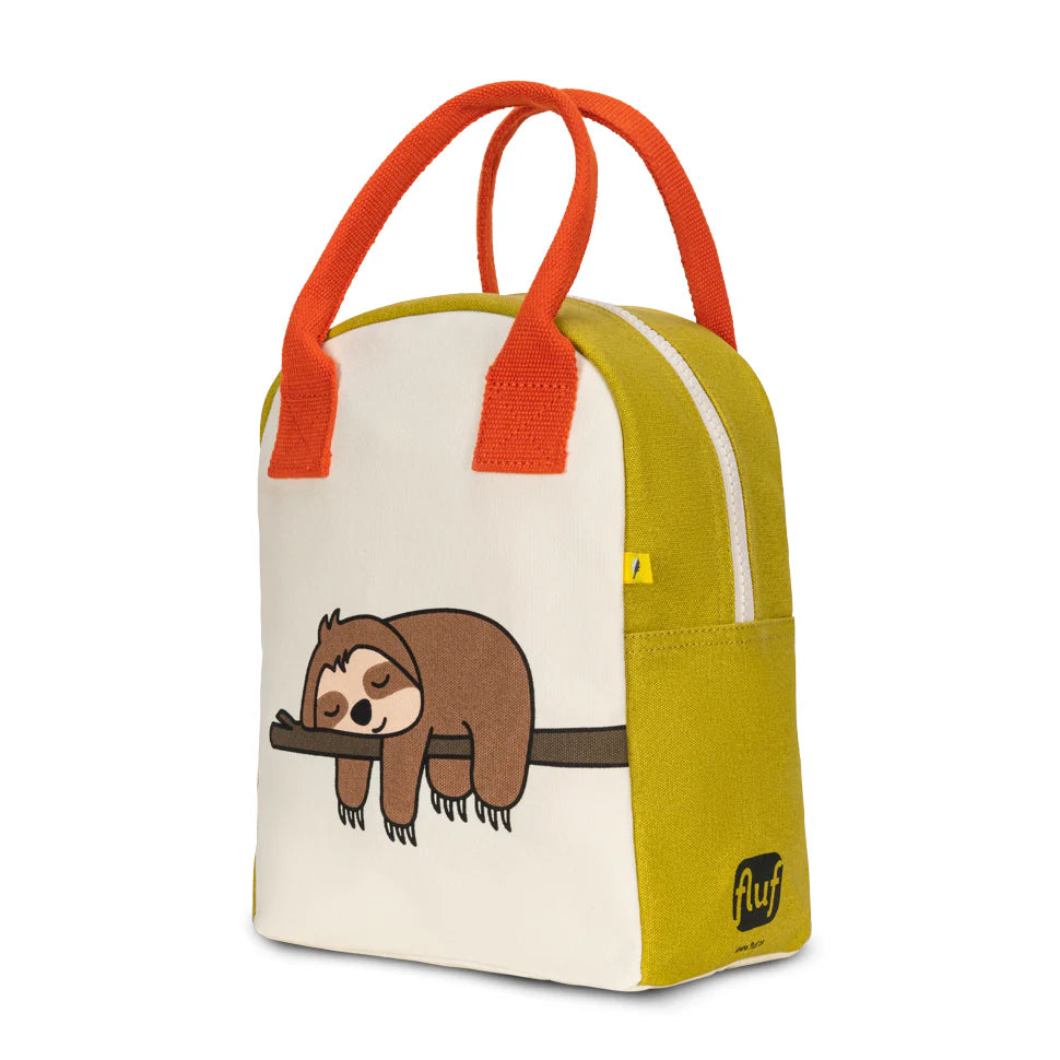 Organic Cotton Lunch Bag - Sloth