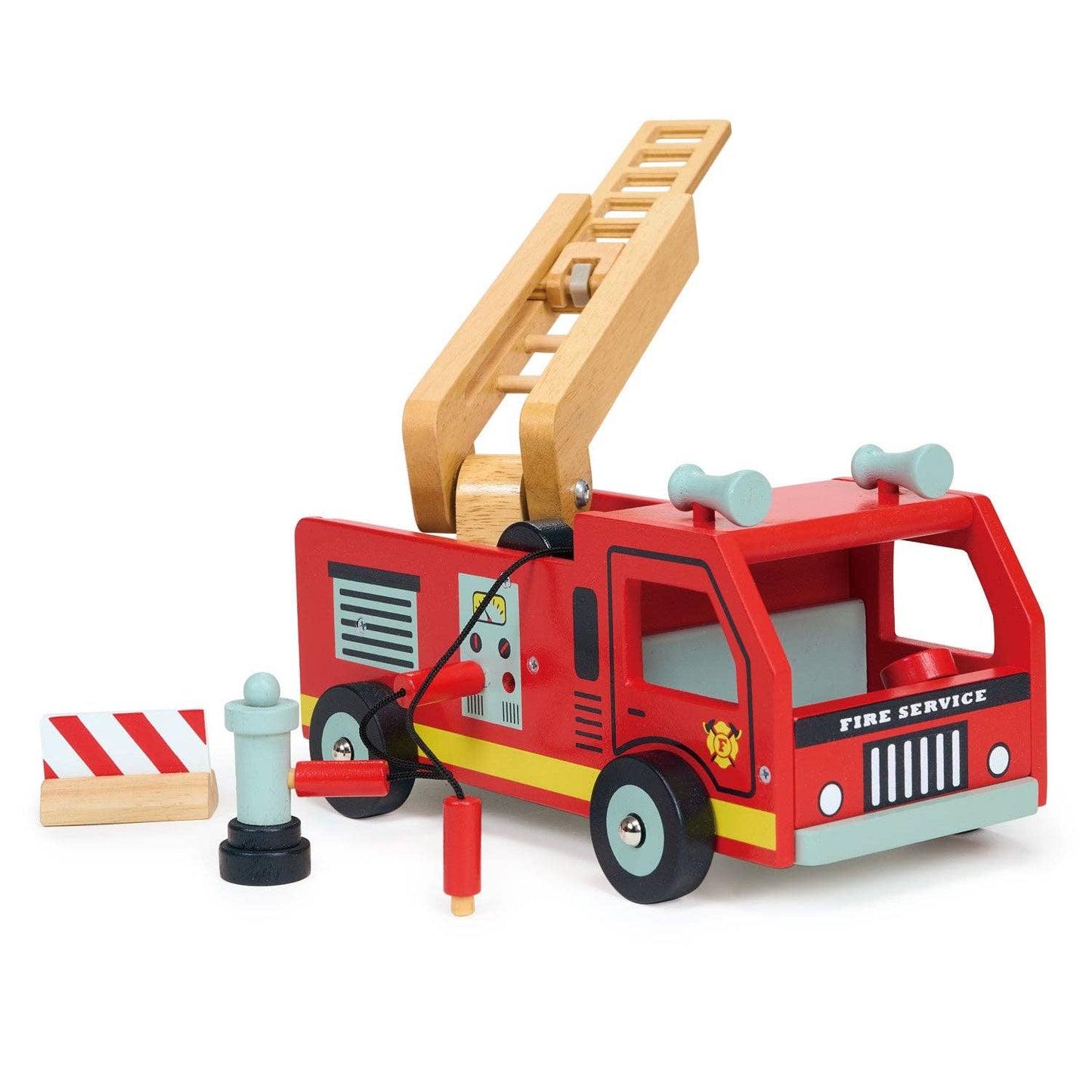 Wooden Red Fire Engine