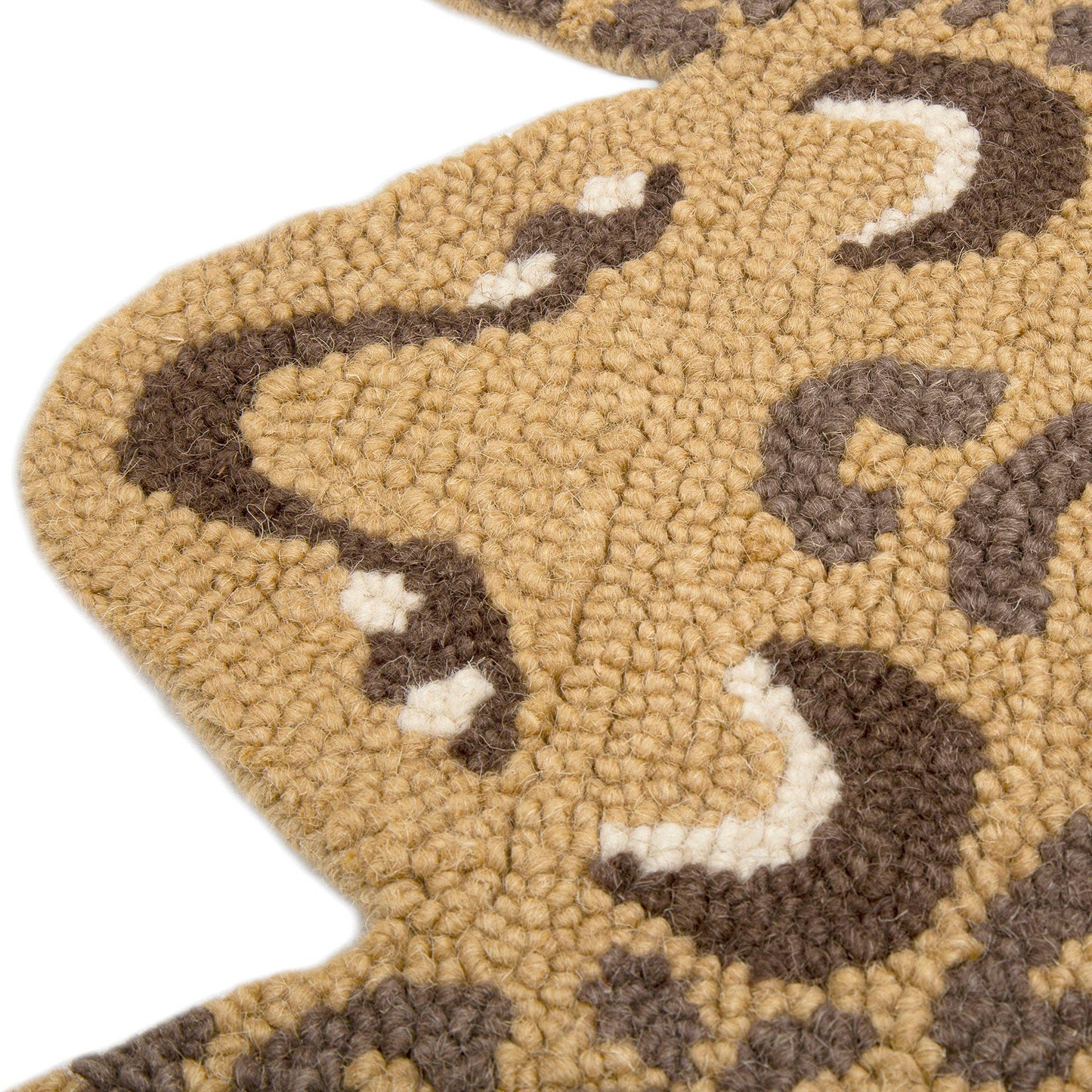 Wool Rug- Leopard Shape