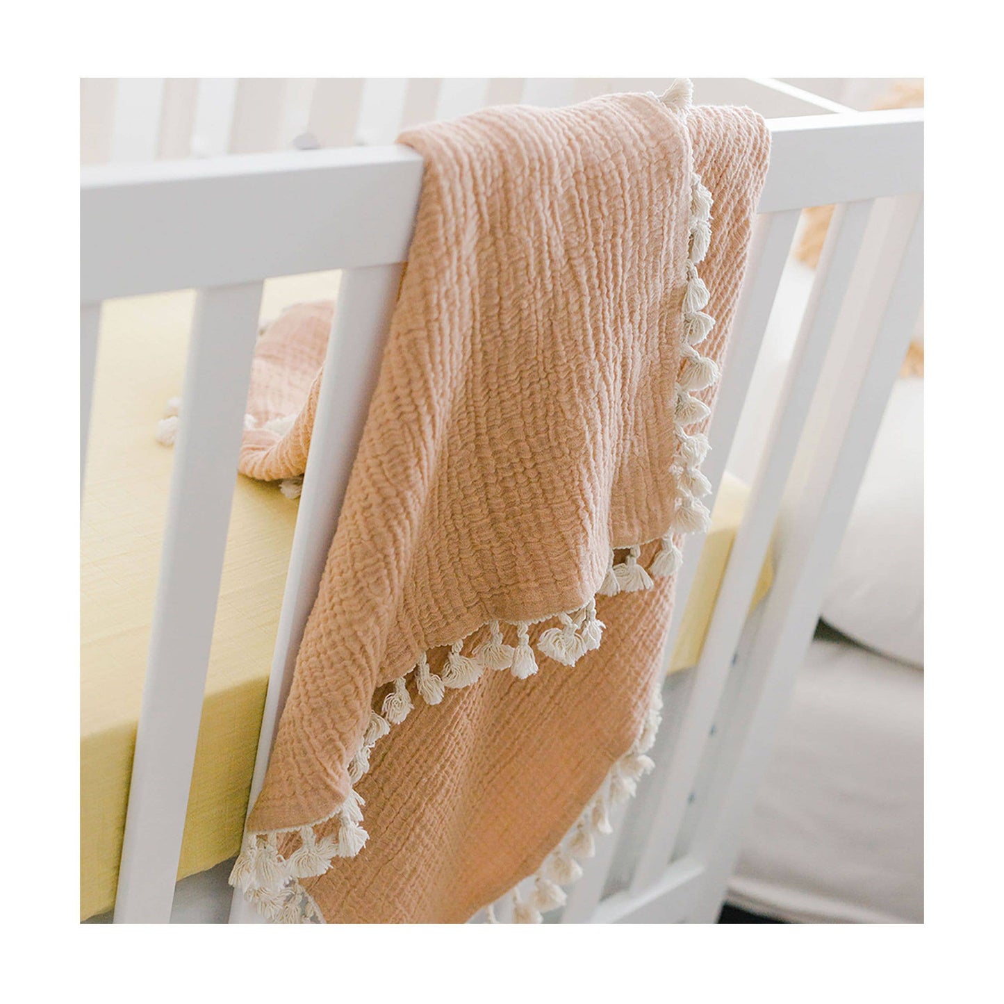 6 Layer Muslin Cotton Baby Blanket- Copper