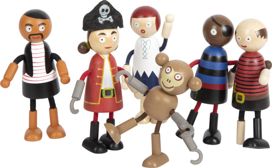 Wooden Bending Dolls Pirate